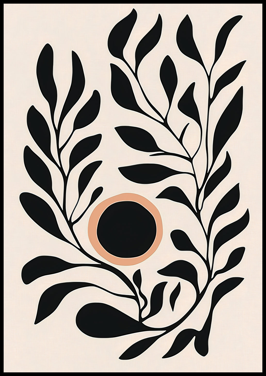 Plakat  Kwietnik 2 Minimalistyczny , Wnętrza Styl Skandynawski, Boho