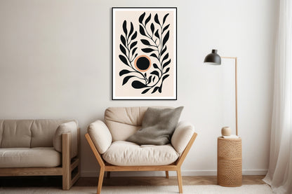 Plakat  Kwietnik 2 Minimalistyczny , Wnętrza Styl Skandynawski, Boho