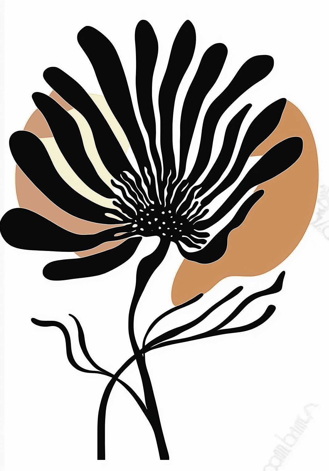 Plakat  Rozkwit Minimalistyczny , Wnętrza Styl Skandynawski, Boho