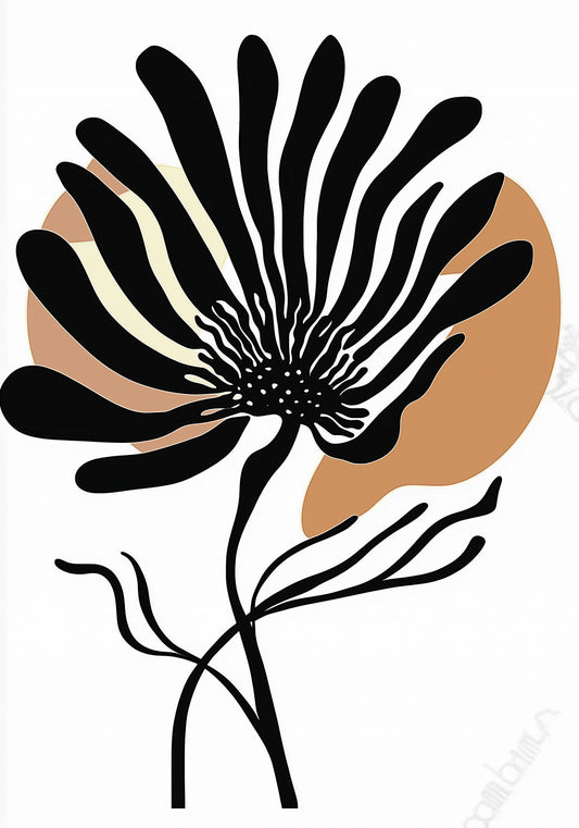 Plakat  Rozkwit Minimalistyczny , Wnętrza Styl Skandynawski, Boho