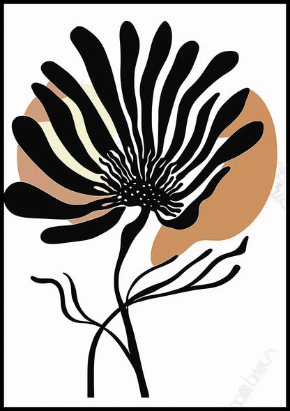 Plakat  Rozkwit Minimalistyczny , Wnętrza Styl Skandynawski, Boho