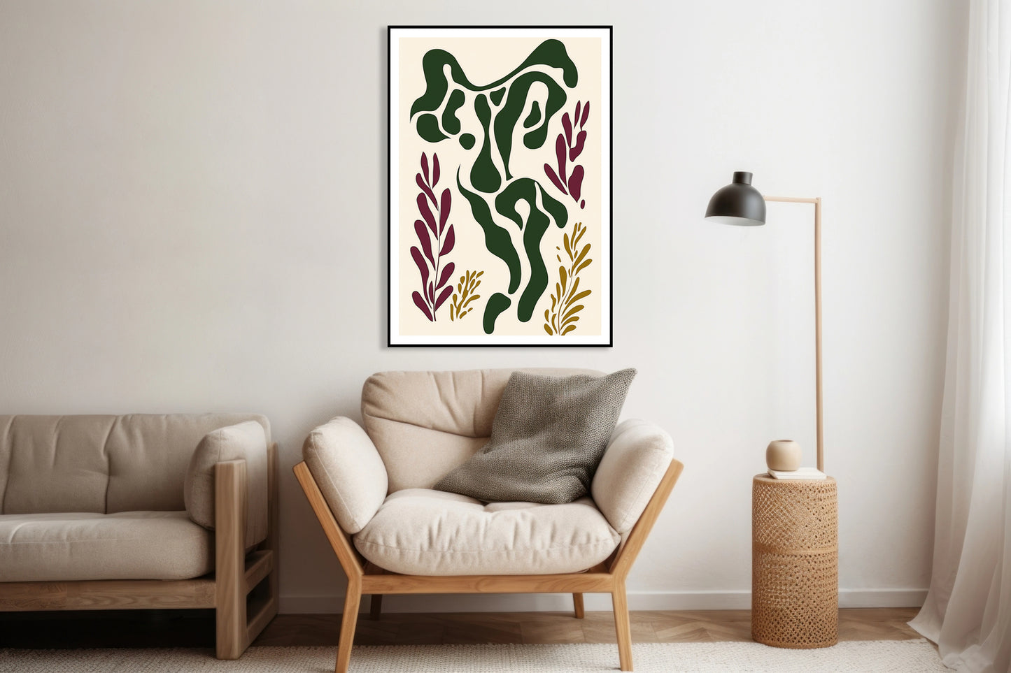 Plakat  Quo Minimalistyczny , Wnętrza Styl Skandynawski, Boho