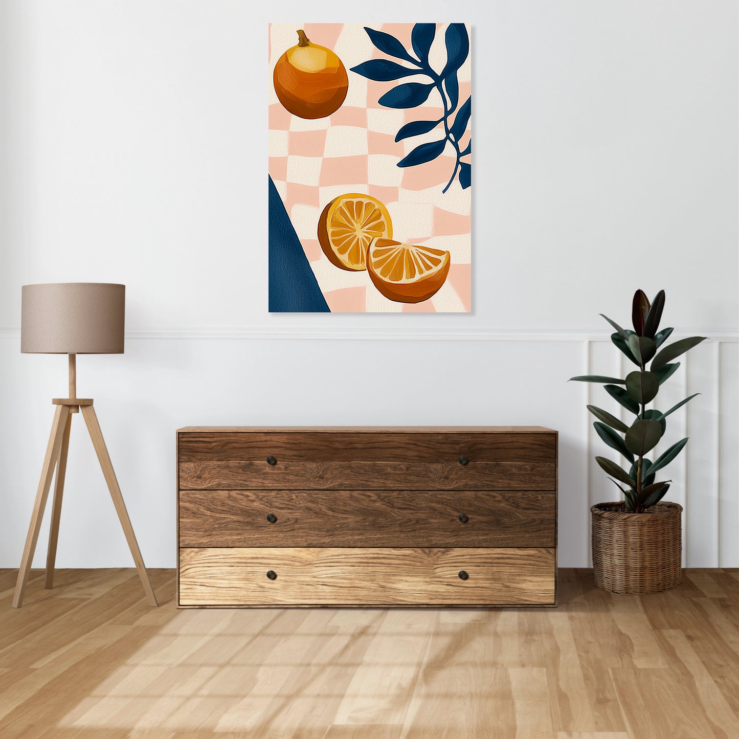 Obraz  Nowoczesny Owoce I Pomarańcze I Pop Art Vintage do Salonu