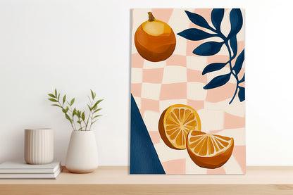 Obraz  Nowoczesny Owoce I Pomarańcze I Pop Art Vintage do Salonu