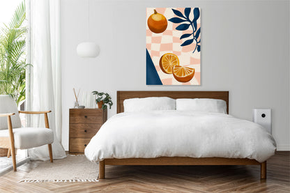 Obraz  Nowoczesny Owoce I Pomarańcze I Pop Art Vintage do Salonu