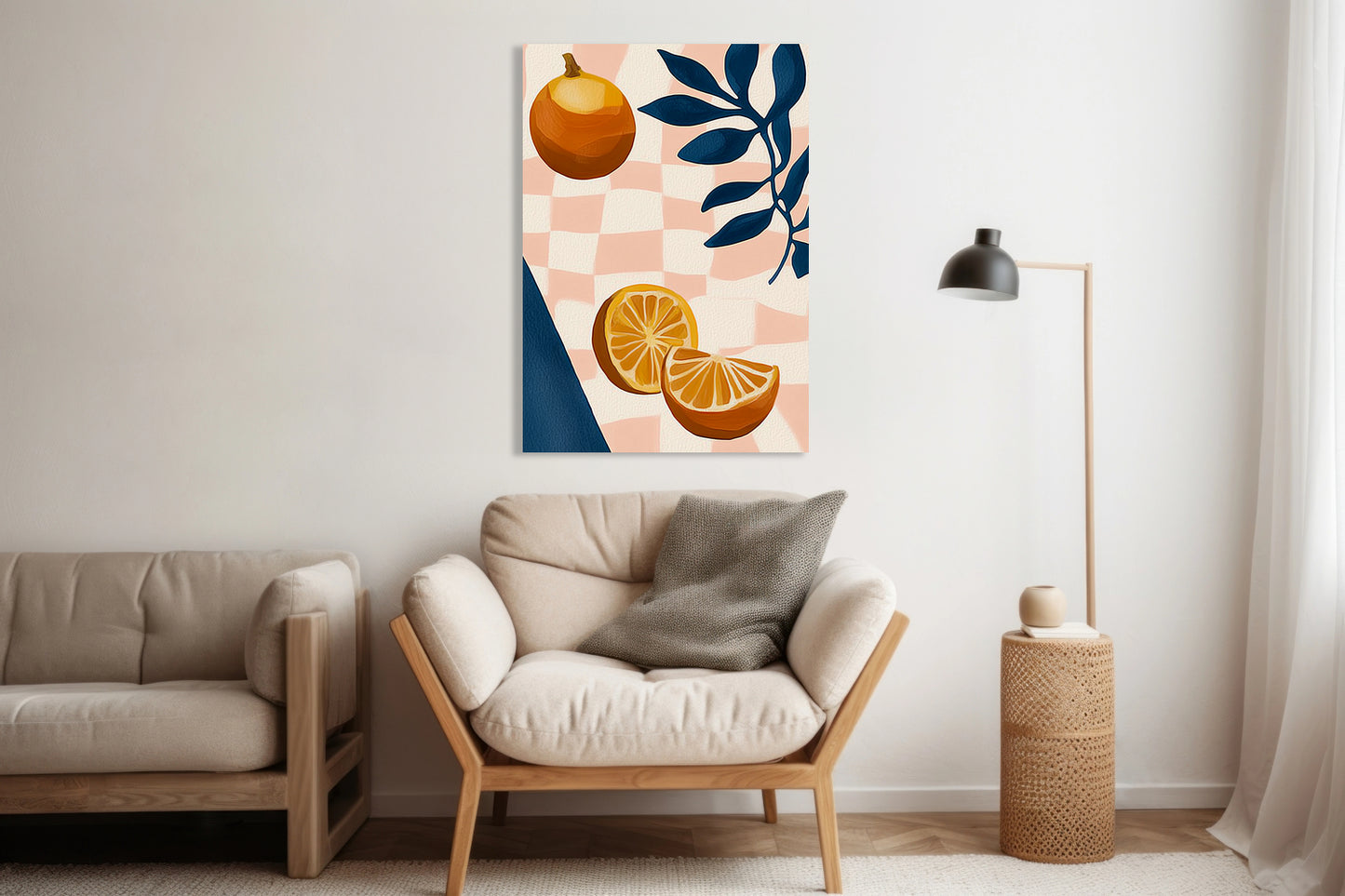 Obraz  Nowoczesny Owoce I Pomarańcze I Pop Art Vintage do Salonu