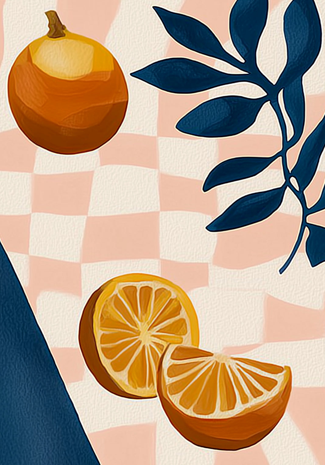 Plakat  Nowoczesny Owoce I Pomarańcze I Pop Art Vintage do Salonu