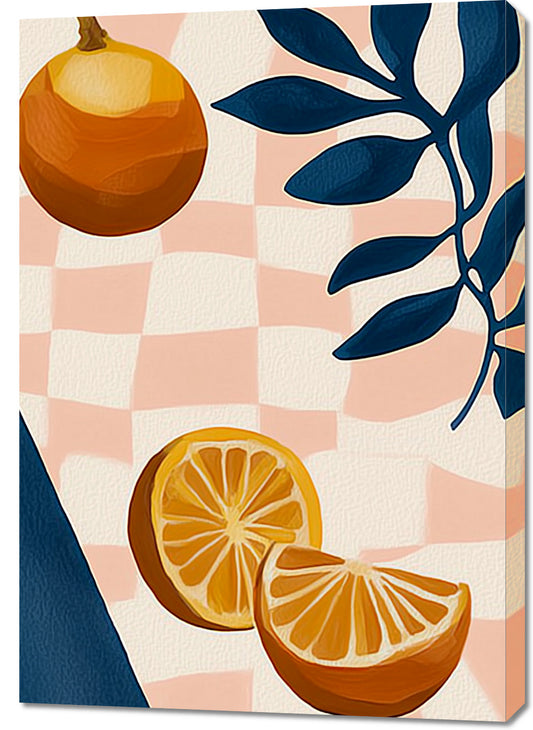 Obraz  Nowoczesny Owoce I Pomarańcze I Pop Art Vintage do Salonu