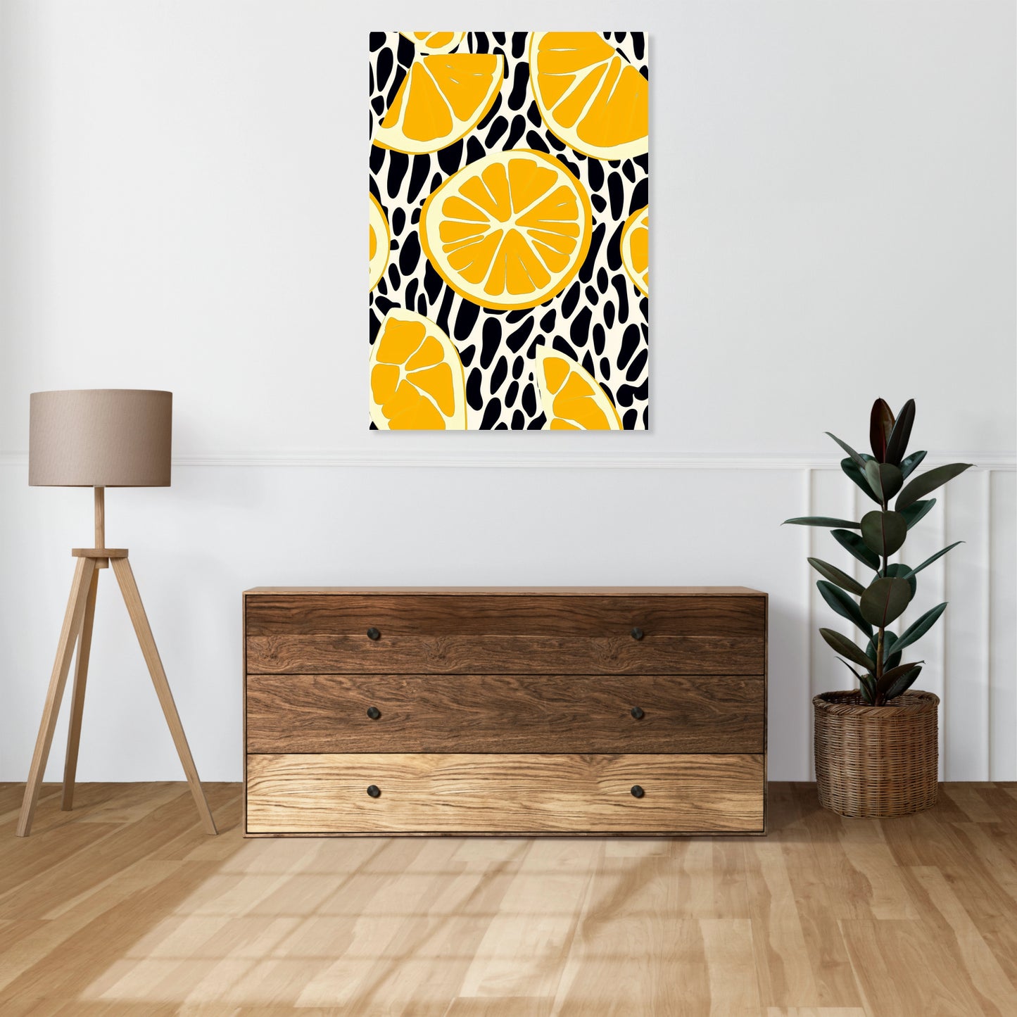 Obraz  Nowoczesny Owoce I Cytryny 2 I Pop Art Vintage do Salonu
