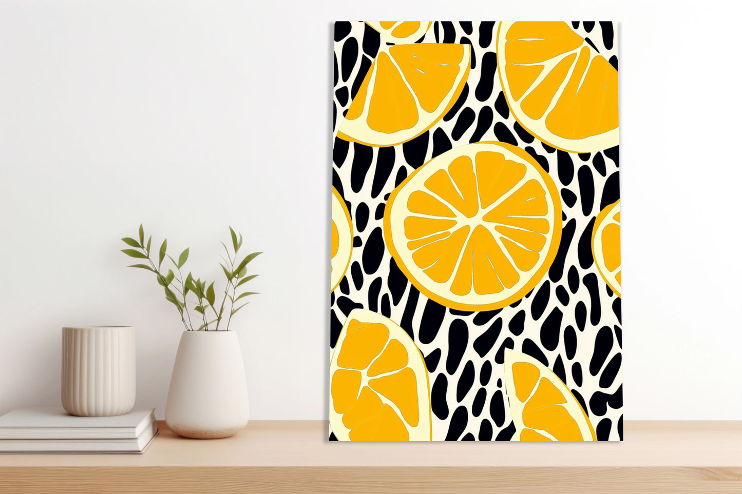 Obraz  Nowoczesny Owoce I Cytryny 2 I Pop Art Vintage do Salonu
