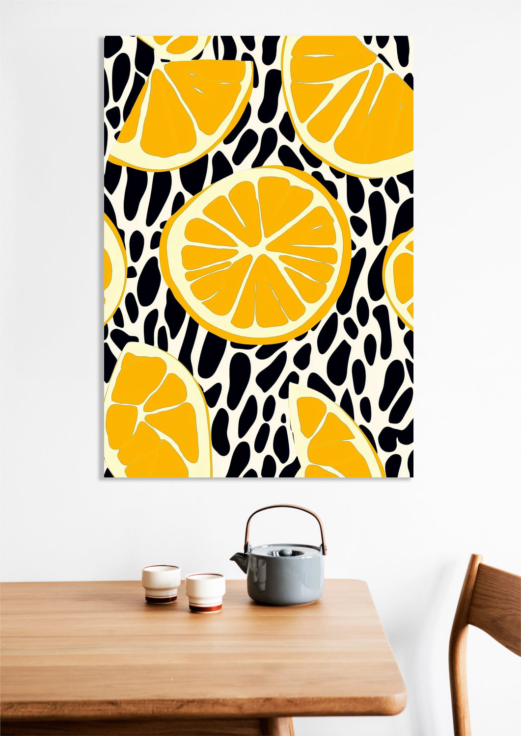 Obraz  Nowoczesny Owoce I Cytryny 2 I Pop Art Vintage do Salonu