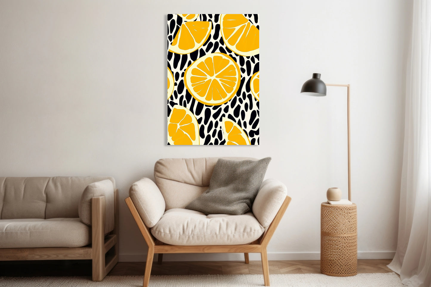 Obraz  Nowoczesny Owoce I Cytryny 2 I Pop Art Vintage do Salonu