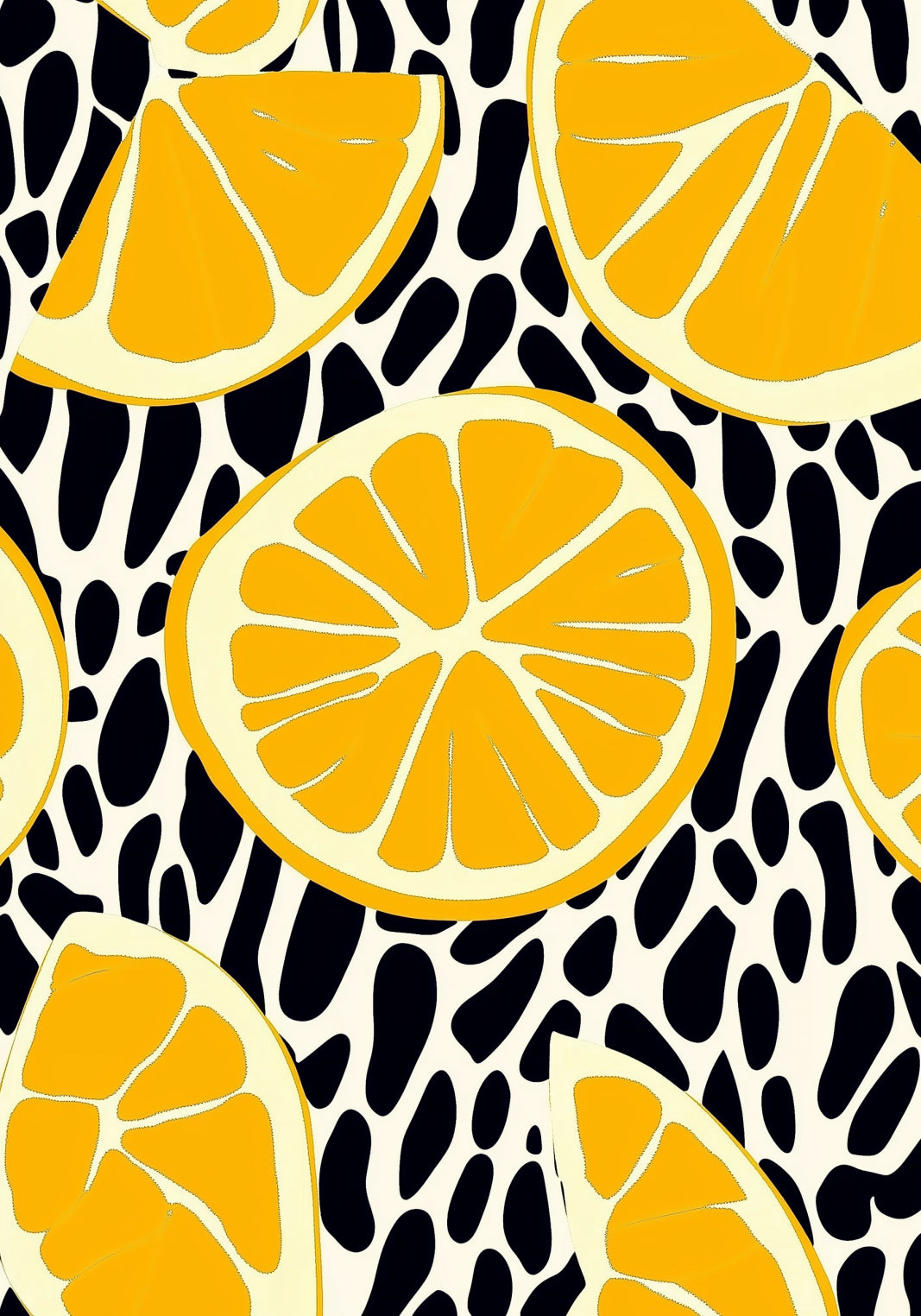 Plakat  Nowoczesny Owoce I Cytryny 2 I Pop Art Vintage do Salonu
