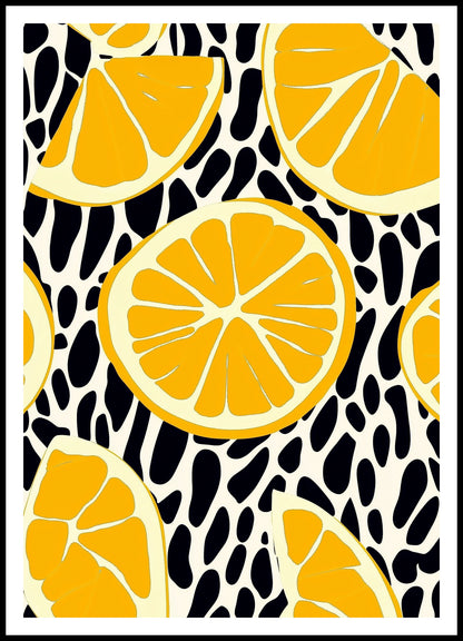 Plakat  Nowoczesny Owoce I Cytryny 2 I Pop Art Vintage do Salonu