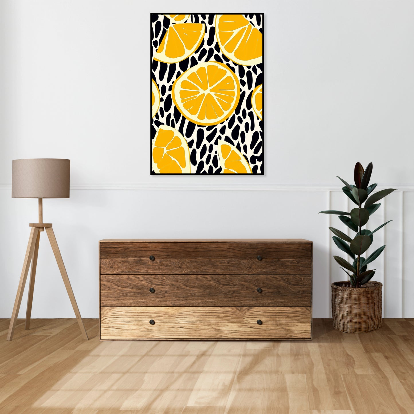 Plakat  Nowoczesny Owoce I Cytryny 2 I Pop Art Vintage do Salonu