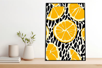 Plakat  Nowoczesny Owoce I Cytryny 2 I Pop Art Vintage do Salonu