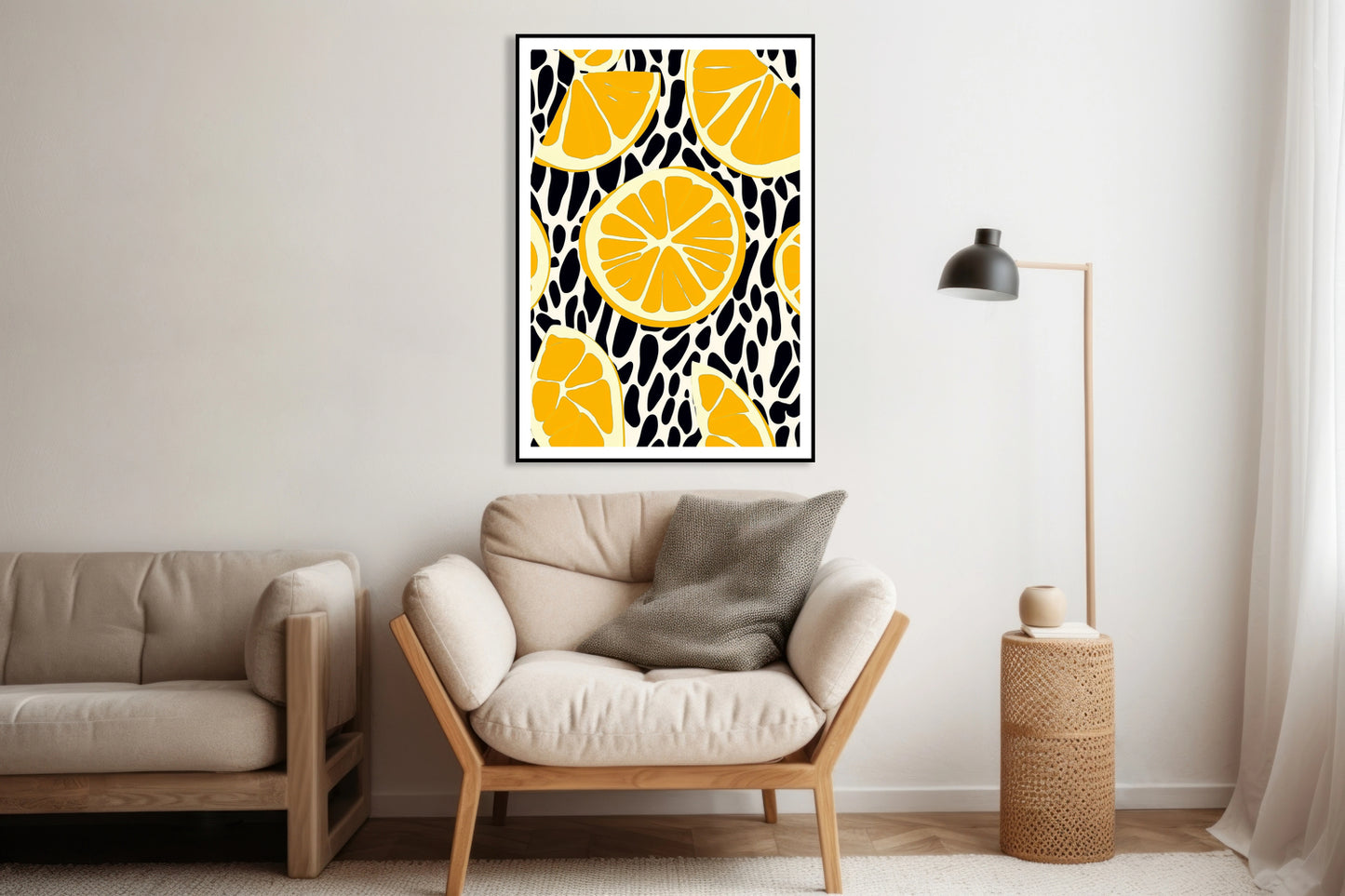 Plakat  Nowoczesny Owoce I Cytryny 2 I Pop Art Vintage do Salonu