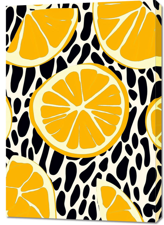 Obraz  Nowoczesny Owoce I Cytryny 2 I Pop Art Vintage do Salonu