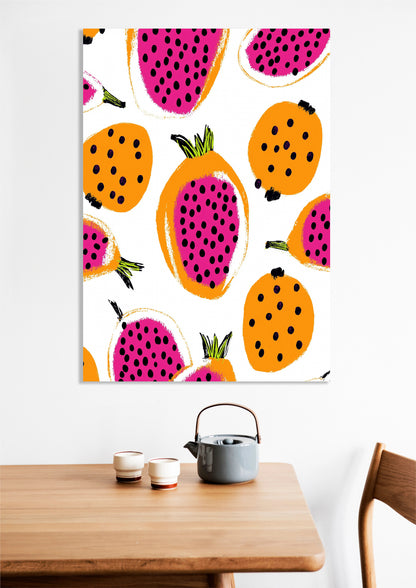 Obraz   Nowoczesny Owoce I Smoczy I Pop Art Vintage do Salonu
