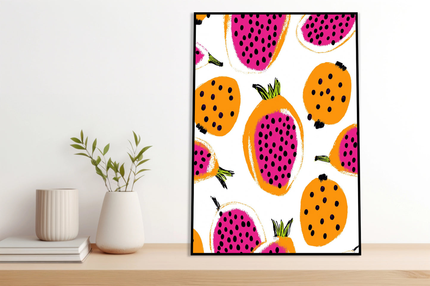 Plakat   Nowoczesny Owoce I Smoczy I Pop Art Vintage do Salonu