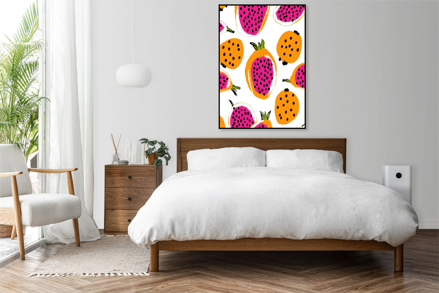 Plakat   Nowoczesny Owoce I Smoczy I Pop Art Vintage do Salonu