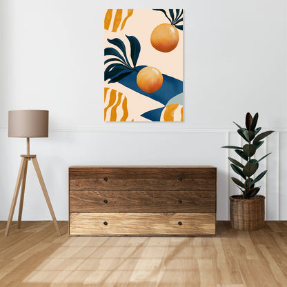 Obraz   Nowoczesny Owoce I Pomarańcze 2 I Pop Art Vintage do Salonu