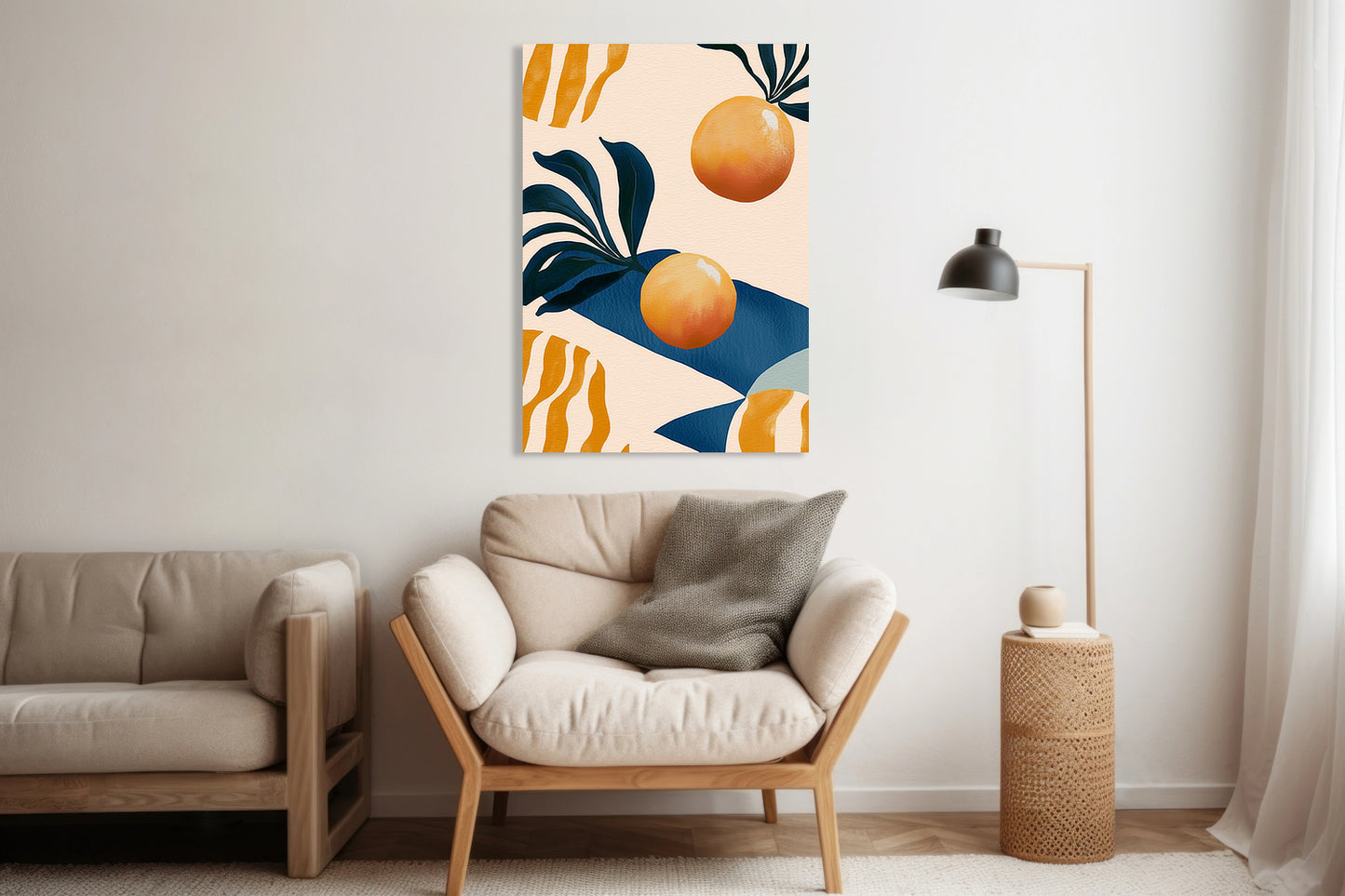 Obraz   Nowoczesny Owoce I Pomarańcze 2 I Pop Art Vintage do Salonu