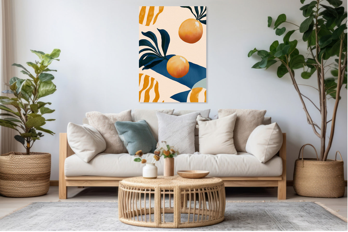 Obraz   Nowoczesny Owoce I Pomarańcze 2 I Pop Art Vintage do Salonu