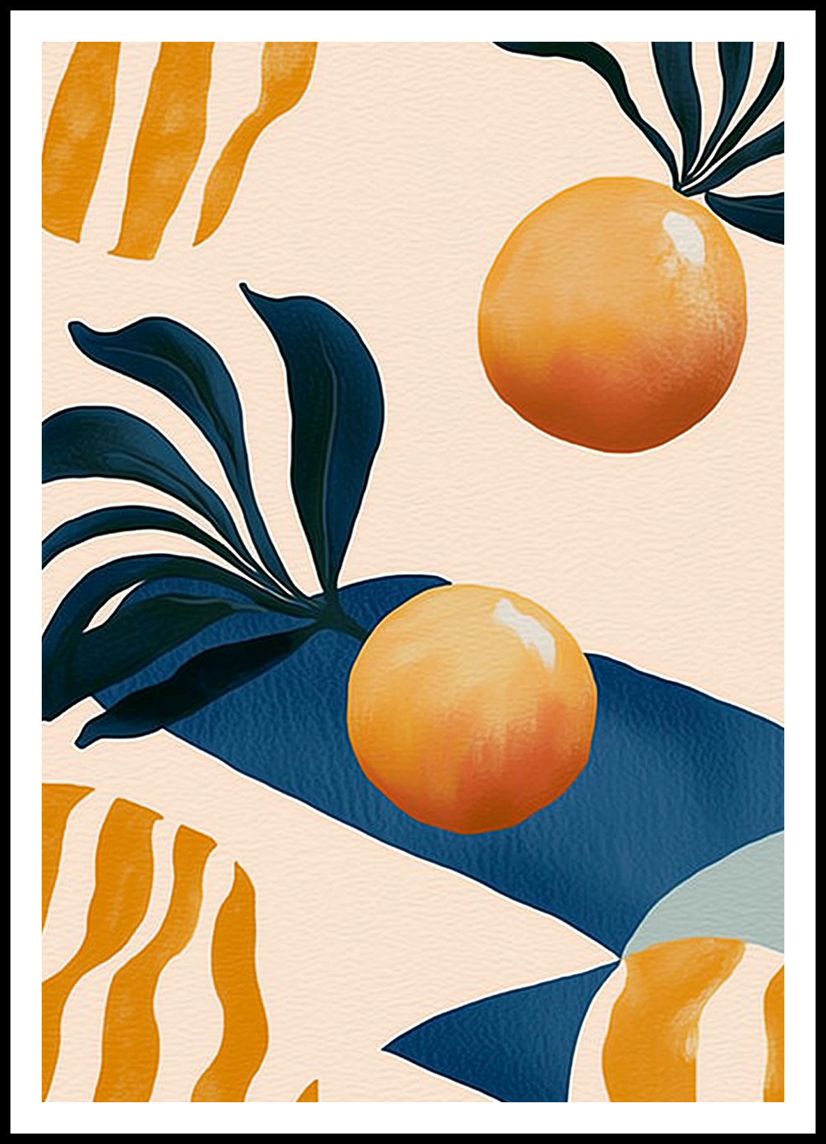Plakat   Nowoczesny Owoce I Pomarańcze 2 I Pop Art Vintage do Salonu