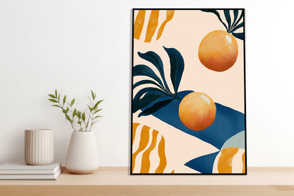 Plakat   Nowoczesny Owoce I Pomarańcze 2 I Pop Art Vintage do Salonu
