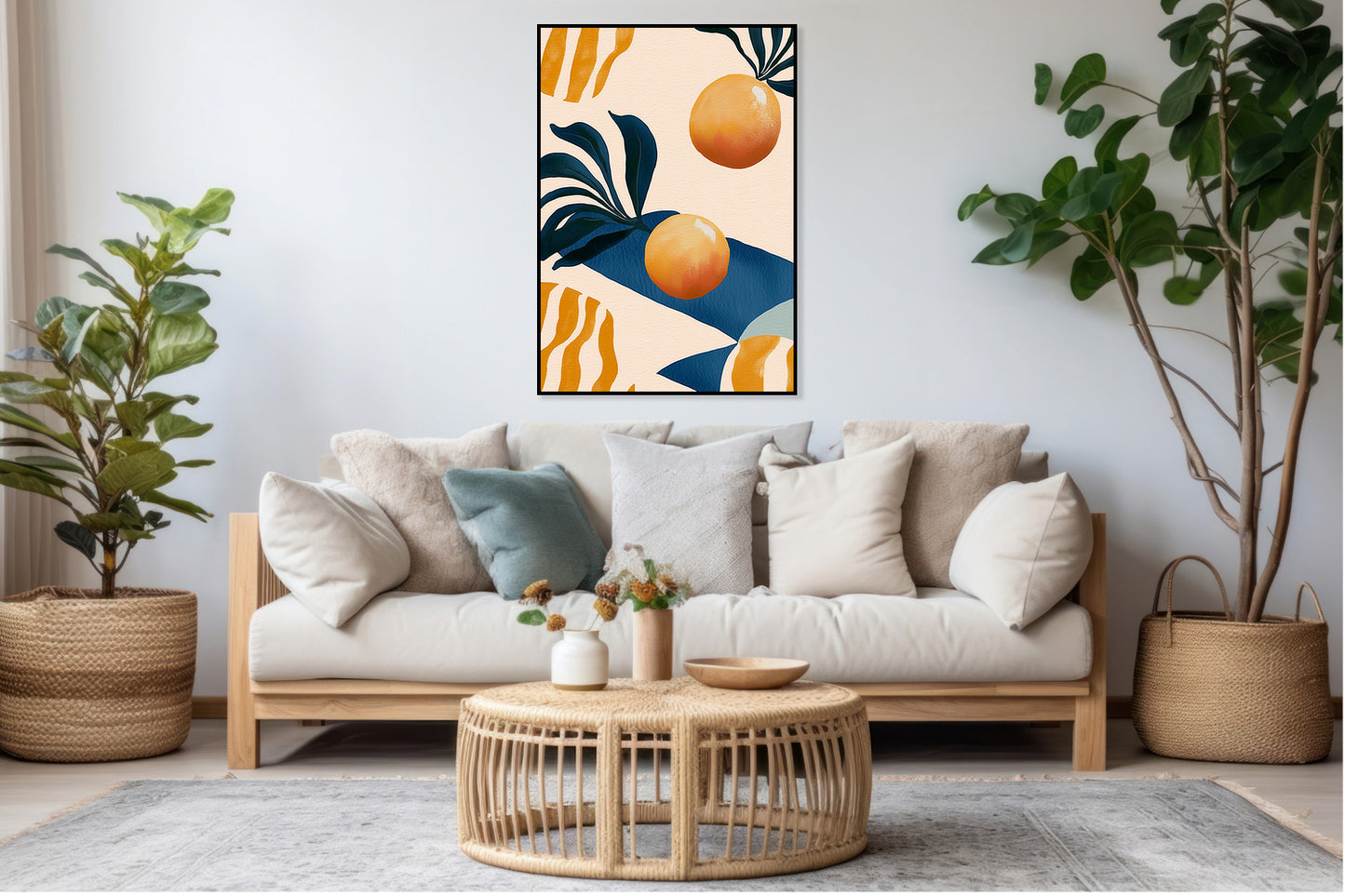 Plakat   Nowoczesny Owoce I Pomarańcze 2 I Pop Art Vintage do Salonu