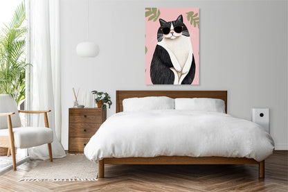 Obraz  Kocur  Minimalistyczny , Wnętrza Styl Skandynawski, Boho