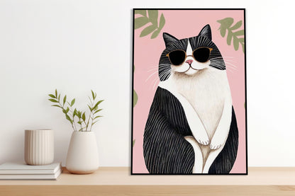 Plakat  Kocur  Minimalistyczny , Wnętrza Styl Skandynawski, Boho
