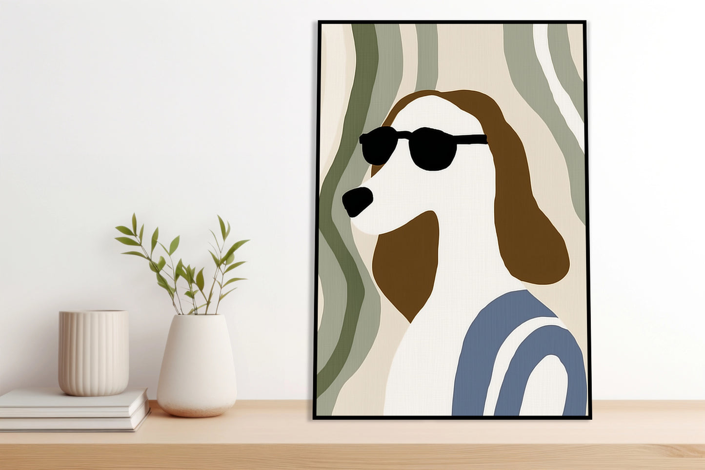 Plakat  Psina Minimalistyczny , Wnętrza Styl Skandynawski, Boho
