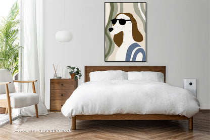 Plakat  Psina Minimalistyczny , Wnętrza Styl Skandynawski, Boho