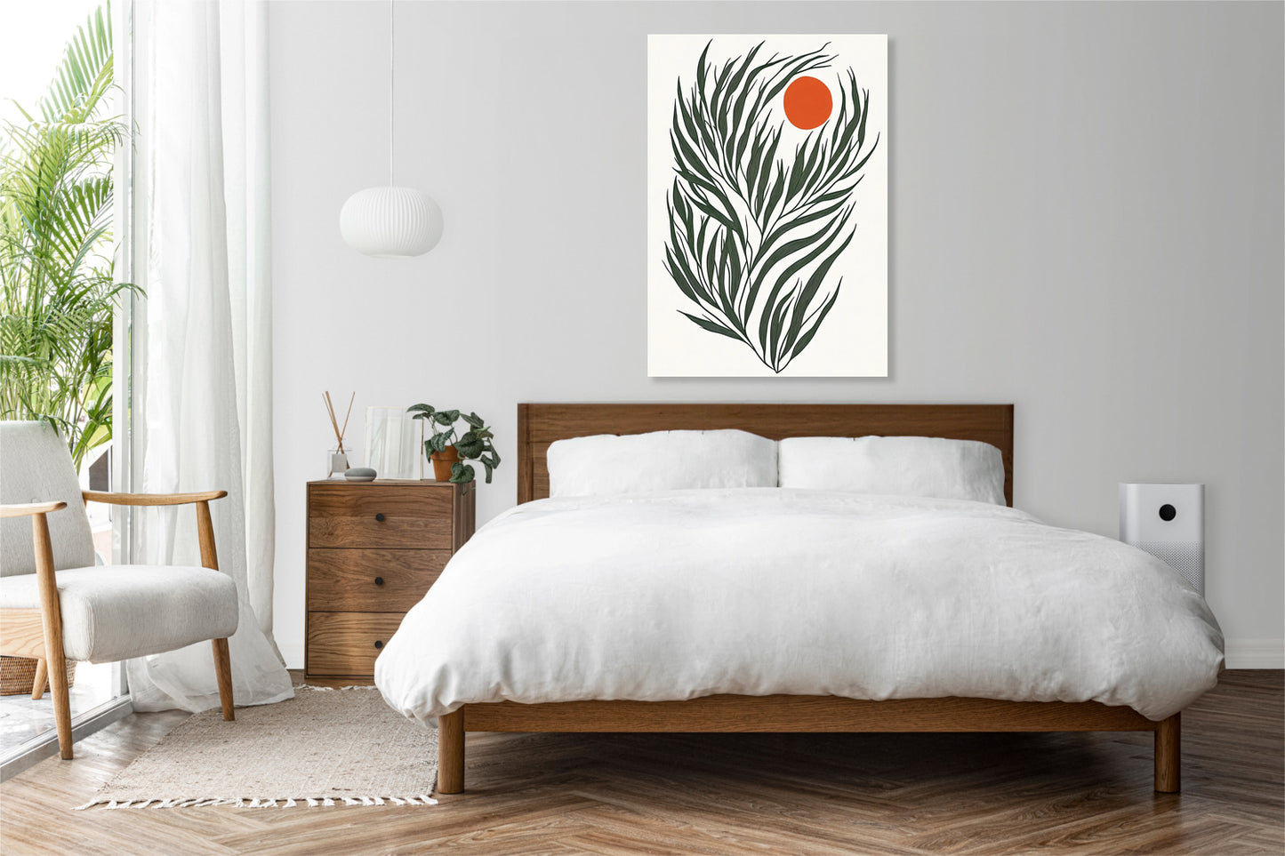Obraz  Krysta Minimalistyczny , Wnętrza Styl Skandynawski, Boho
