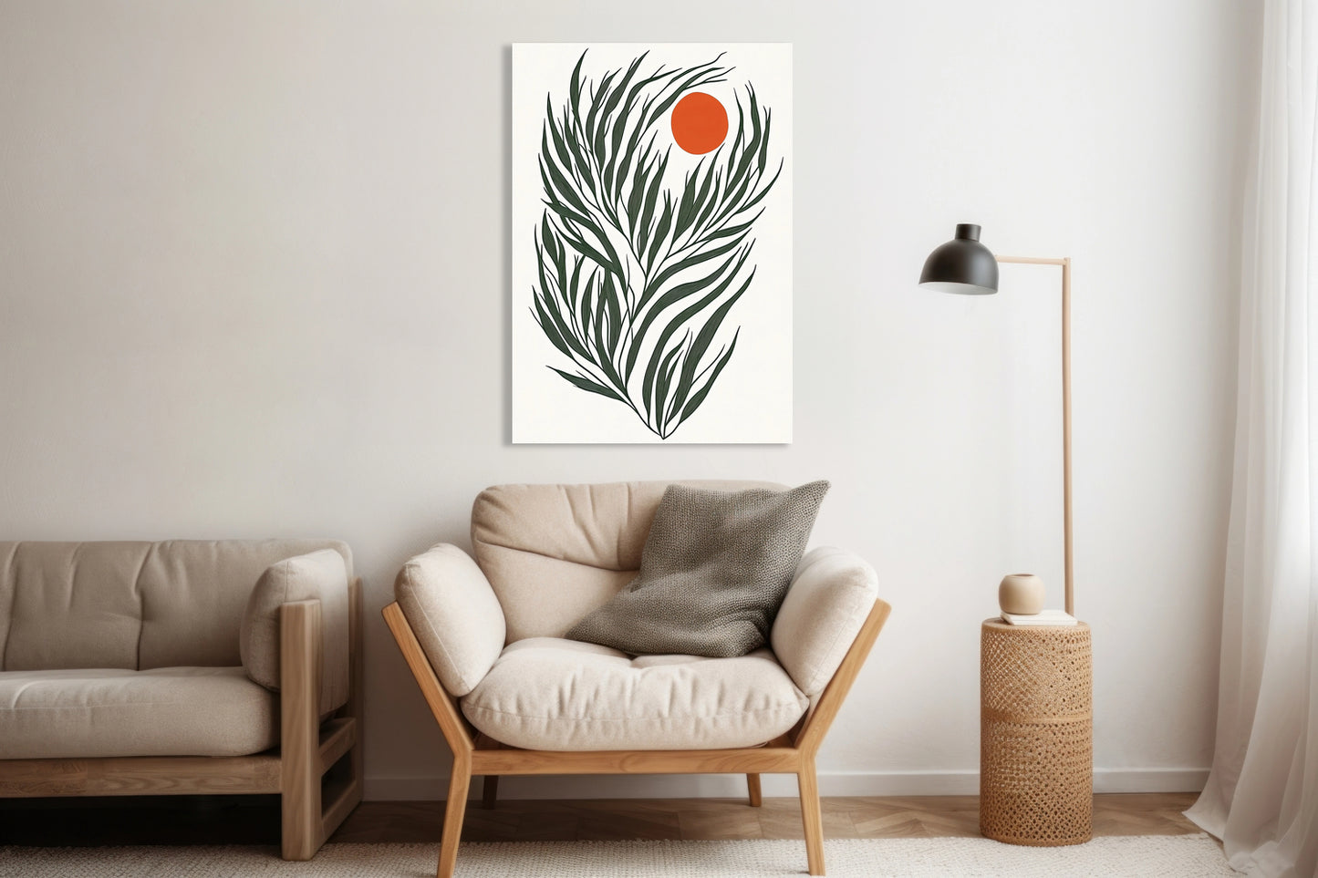 Obraz  Krysta Minimalistyczny , Wnętrza Styl Skandynawski, Boho