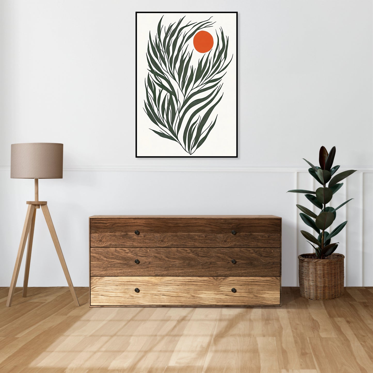 Plakat  Krysta Minimalistyczny , Wnętrza Styl Skandynawski, Boho