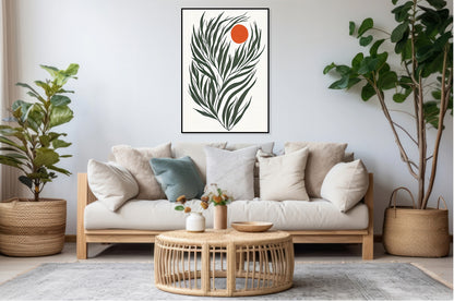 Plakat  Krysta Minimalistyczny , Wnętrza Styl Skandynawski, Boho