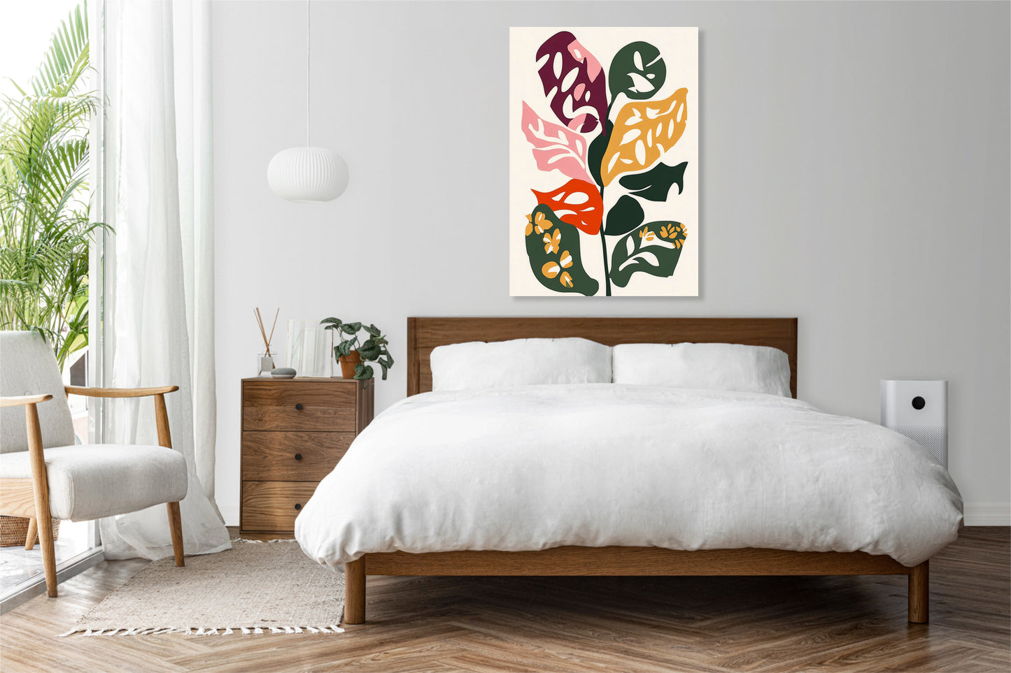 Obraz  Kwiatorośl 2 Minimalistyczny , Wnętrza Styl Skandynawski, Boho