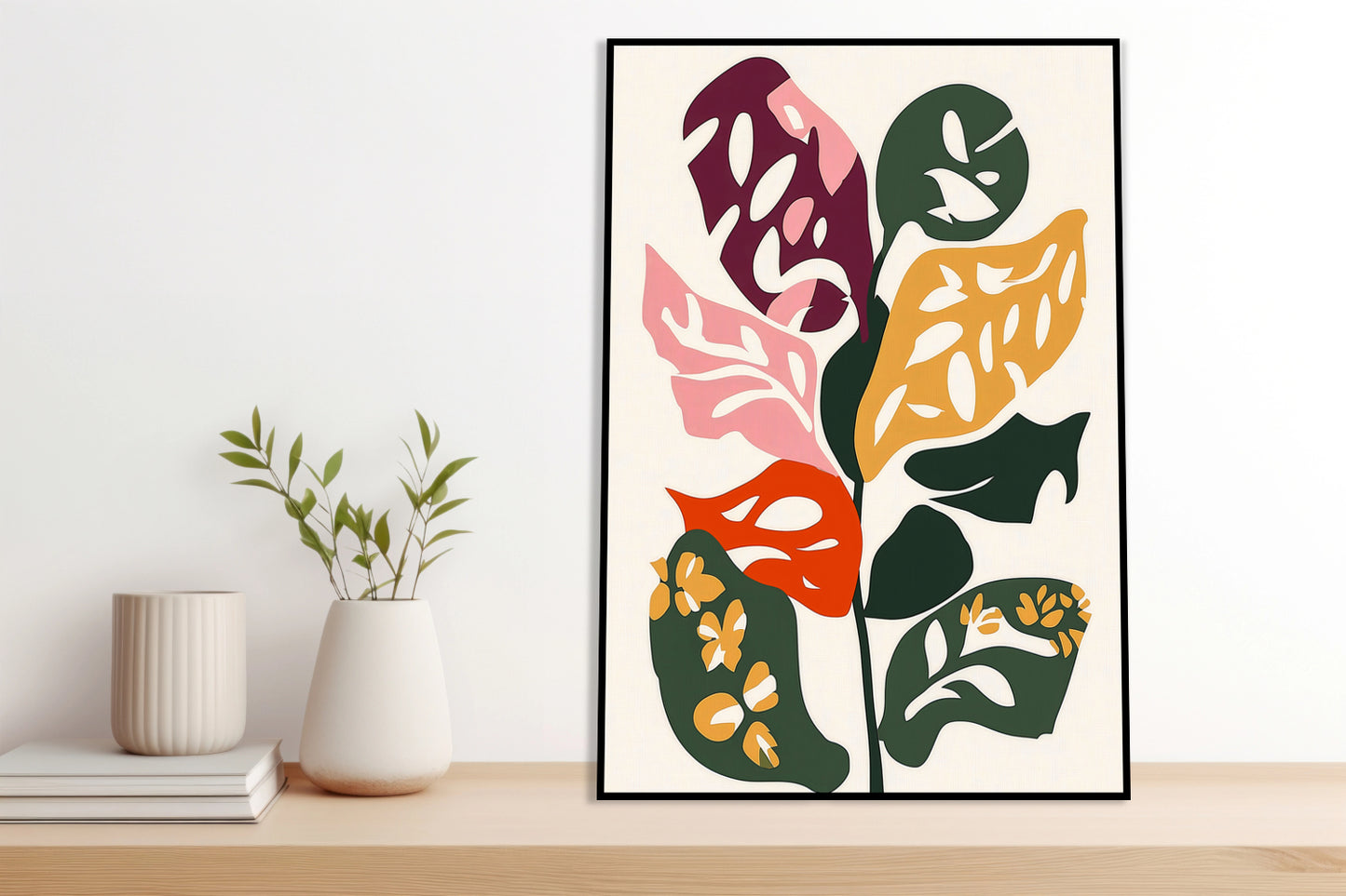 Plakat  Kwiatorośl 2 Minimalistyczny , Wnętrza Styl Skandynawski, Boho