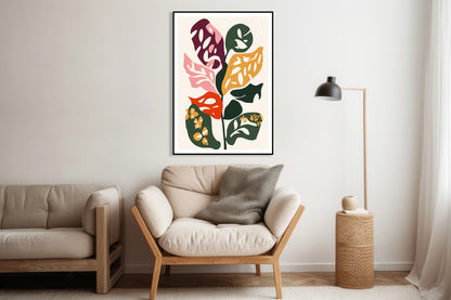 Plakat  Kwiatorośl 2 Minimalistyczny , Wnętrza Styl Skandynawski, Boho