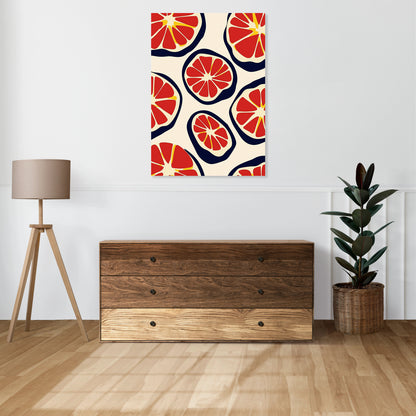 Obraz  Nowoczesny Owoce I Grejfrut I Pop Art Vintage do Salonu