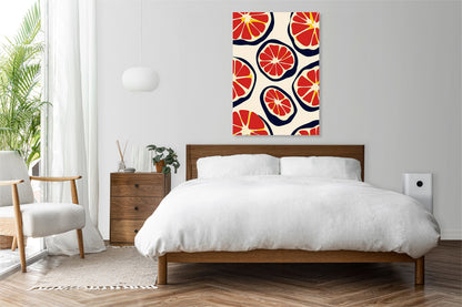 Obraz  Nowoczesny Owoce I Grejfrut I Pop Art Vintage do Salonu