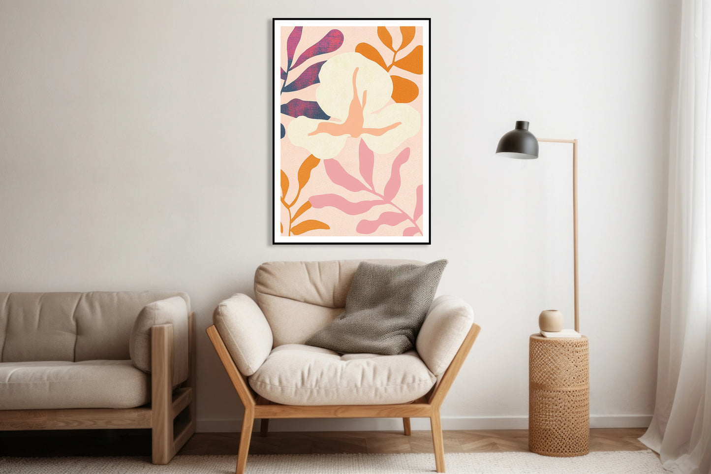 Plakat  Fasada Minimalistyczny , Wnętrza Styl Skandynawski, Boho