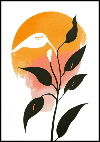 Plakat  Półksiężyc Minimalistyczny , Wnętrza Styl Skandynawski, Boho