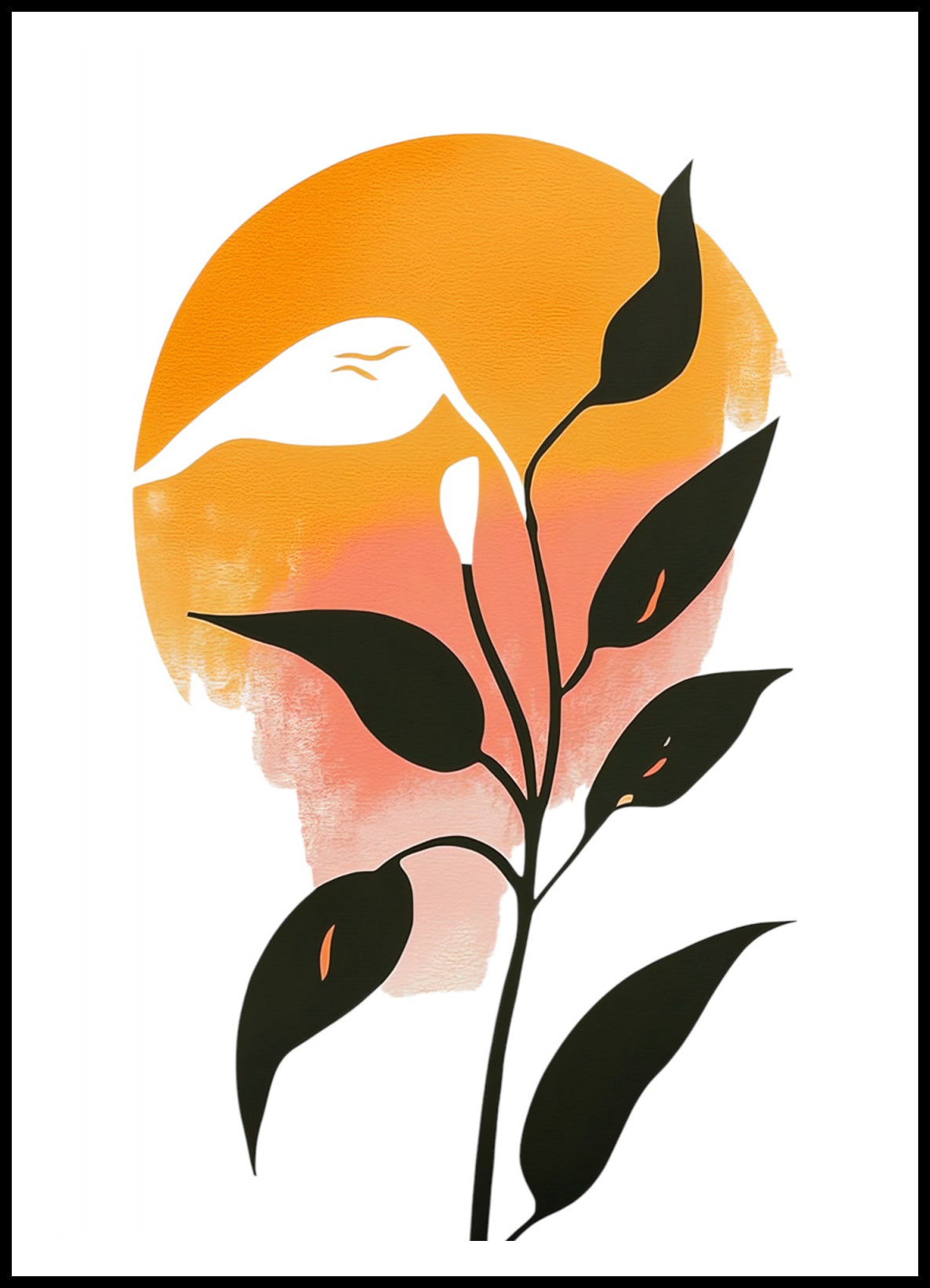 Plakat  Półksiężyc Minimalistyczny , Wnętrza Styl Skandynawski, Boho