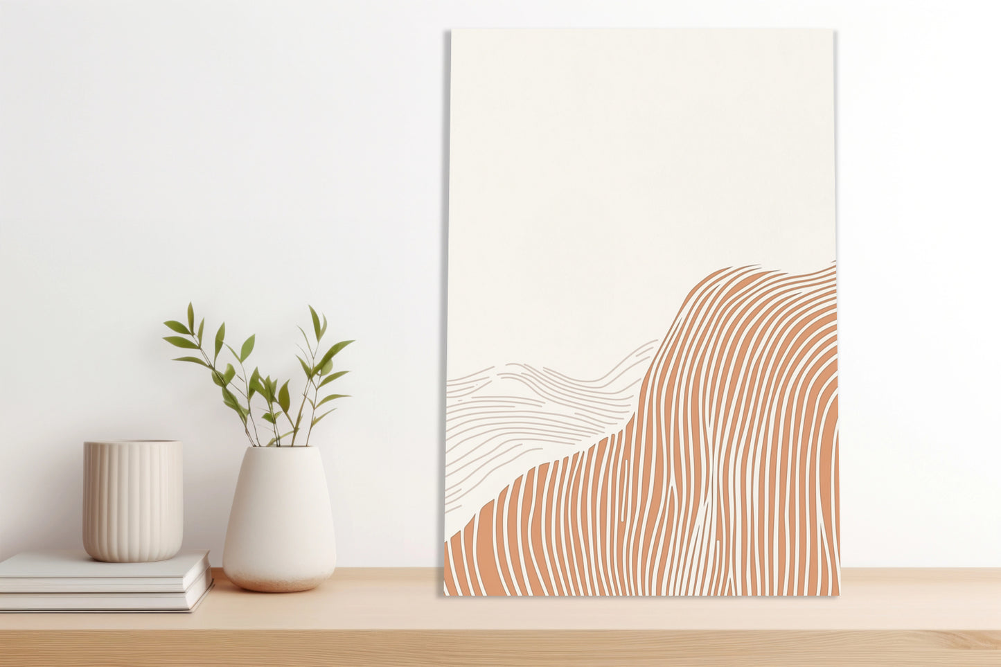 Obraz  Falisty Minimalistyczny , Wnętrza Styl Skandynawski, Boho