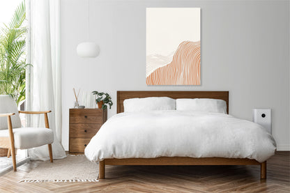 Obraz  Falisty Minimalistyczny , Wnętrza Styl Skandynawski, Boho