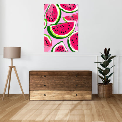 Obraz  Nowoczesny Owoce I ArbuzyI Pop Art Vintage do Salonu
